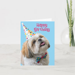Shih Tzu Gelukkige Verjaardag Kaart