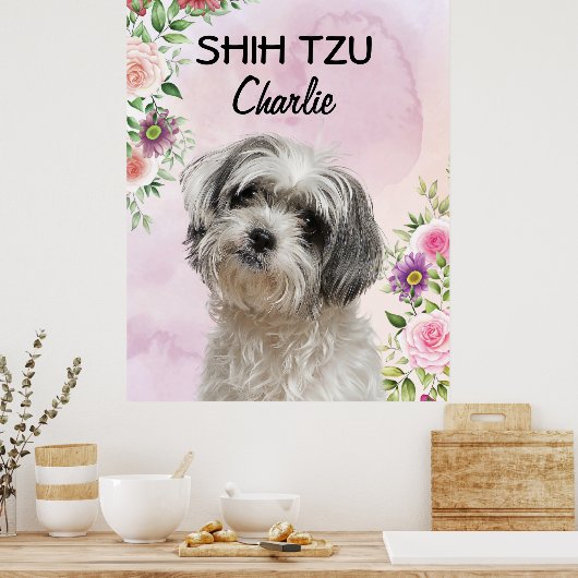 Shih Tzu Gepersonaliseerd Poster (Keuken)