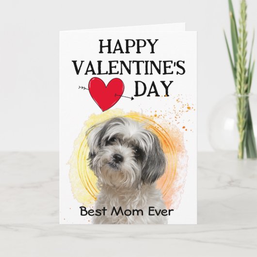 Shih Tzu Gepersonaliseerd Valentijnsdag Holiday Ca Feestdagen Kaart (Voorkant)