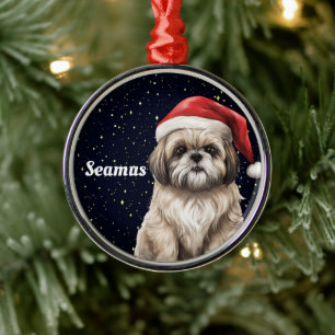 Shih Tzu Gepersonaliseerde Kerst Ornament