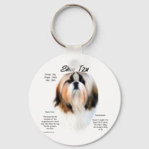 Shih Tzu Geschiedenis Ontwerp Sleutelhanger
