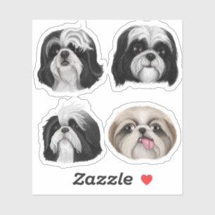 Shih Tzu gezichten Sticker