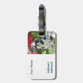 Shih Tzu Girl Bagagelabel (Achterkant verticaal)