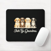 Shih Tzu Grandma Cute Dog Lover Gift Funny Women P Muismat (Met muis)