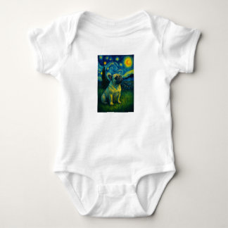 Shih Tzu Grappige Hond Van Gogh Sterrennacht Schat Romper
