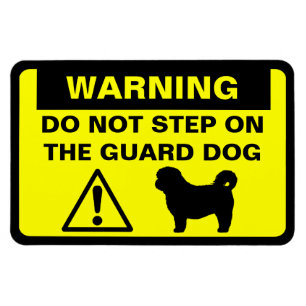 Shih Tzu Grappige Waakhond Waarschuwing Magneet