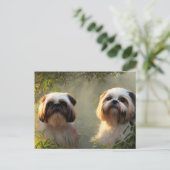 Shih Tzu Greetings Briefkaart (Staand voorkant)
