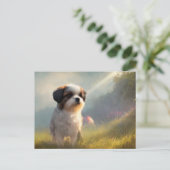 Shih Tzu Greetings Briefkaart (Staand voorkant)