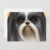 Shih Tzu Greetings Briefkaart (Voorkant / Achterkant)