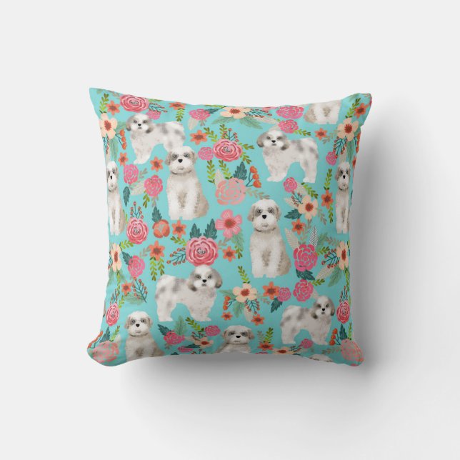 shih tzu - griesmeel kussen hond decor schattige h (Voorkant)