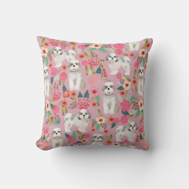 shih tzu - griesmeel kussen hond decor schattige h (Voorkant)