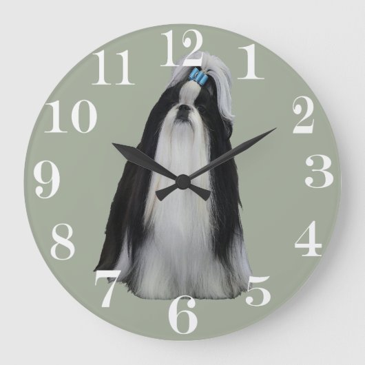 SHIH TZU GROTE KLOK (Voorkant)