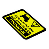 Shih Tzu Guard Dog Waarschuwing Magneet (Rechterzijde)