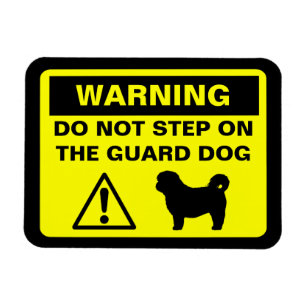 Shih Tzu Guard Dog Waarschuwing Magneet