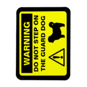 Shih Tzu Guard Dog Waarschuwing Magneet (Verticaal)