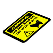 Shih Tzu Guard Dog Waarschuwing Magneet (Linkerzijde)