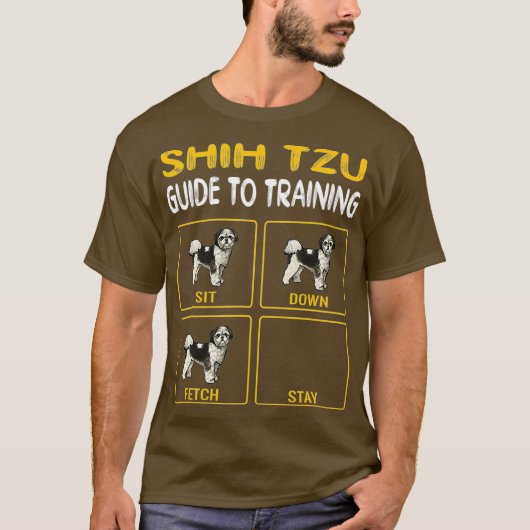 Shih Tzu Guide to training Dog Obedience T-shirt (Voorkant)
