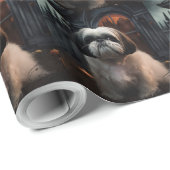 Shih Tzu Halloween eng Cadeaupapier (Rol Hoek)