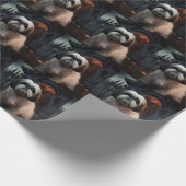 Shih Tzu Halloween eng Cadeaupapier (Hoek)