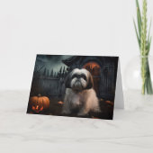 Shih Tzu Halloween eng Kaart (Voorkant)