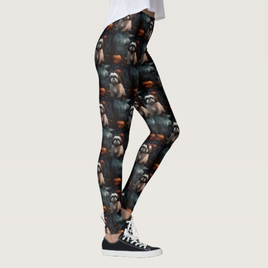 Shih Tzu Halloween eng Leggings (Rechts)