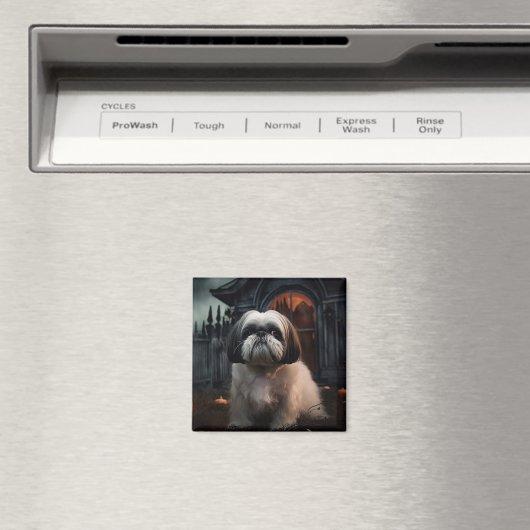 Shih Tzu Halloween eng Magneet (Insitu (Vaatwasser))