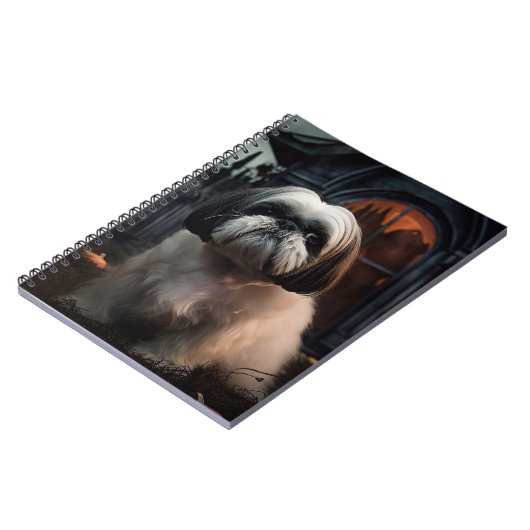 Shih Tzu Halloween eng Notitieboek (Linkerzijde)