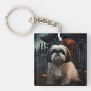 Shih Tzu Halloween eng Sleutelhanger