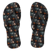 Shih Tzu Halloween eng Teenslippers (Voetbed)