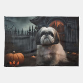 Shih Tzu Halloween eng Theedoek (Horizontaal)