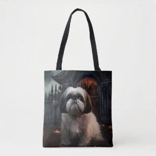 Shih Tzu Halloween eng Tote Bag