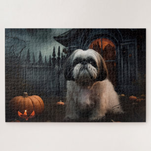 Shih Tzu Halloween Griezelen Legpuzzel