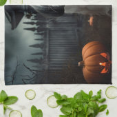 Shih Tzu Halloween Griezelen Theedoek (Gevouwen)