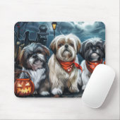 Shih Tzu Halloween Griezelig Muismat (Met muis)