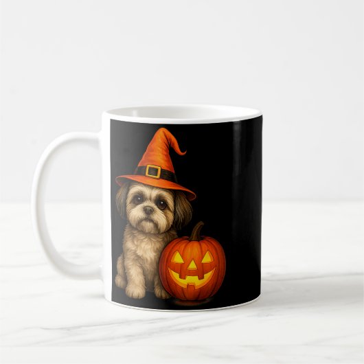 Shih Tzu Halloween Pumpkin Dog Costume Family Matc Koffiemok (Links)