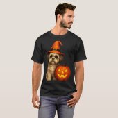 Shih Tzu Halloween Pumpkin Dog Costume Family Matc T-shirt (Voorkant volledig)