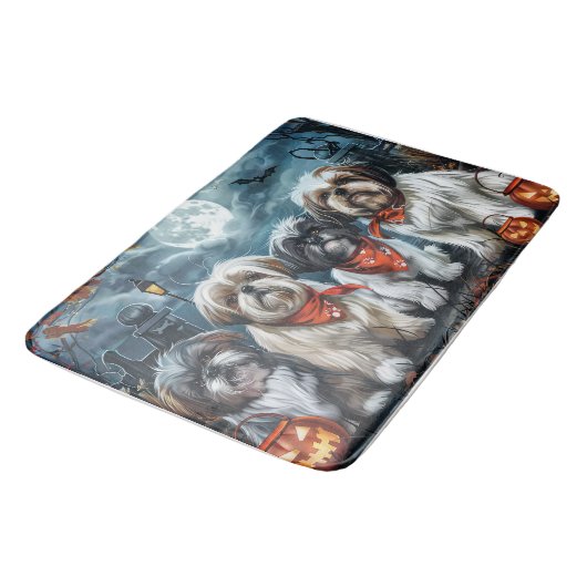 Shih Tzu Halloween Spooky Badmat (Gekanteld)