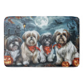 Shih Tzu Halloween Spooky Badmat (Voorkant)
