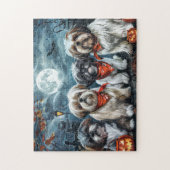 Shih Tzu Halloween Spooky Legpuzzel (Verticaal)