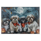Shih Tzu Halloween Spooky Snijplank (Voorkant)