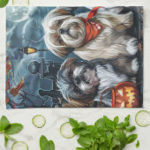 Shih Tzu Halloween Spooky Theedoek (Gevouwen)