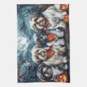 Shih Tzu Halloween Spooky Theedoek (Verticaal)