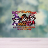 Shih Tzu Halloween Thanksgiving Kerstklassieker Acryl Bord (Neutraal)