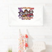 Shih Tzu Halloween Thanksgiving Kerstklassieker Spandoek (Insitu)