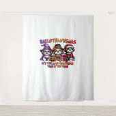 Shih Tzu Halloween Thanksgiving Kerstklassieker Wandkleed (Voorkant)