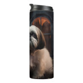 Shih Tzu Halloween Verschrikkelijk Thermosbeker (Geroteerd rechts)