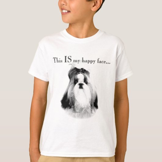 Shih Tzu Happy Face T-shirt (Voorkant)