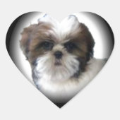 Shih-Tzu Hart Sticker (Voorkant)