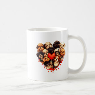 Shih Tzu Hartvormige Cute Shih Tzu Valentijnsdag Koffiemok