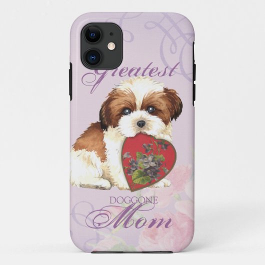 Shih Tzu Heart Mam Case-Mate iPhone Case (Achterkant)